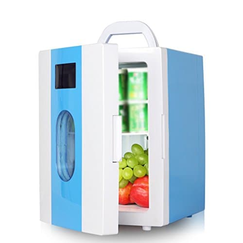 Sunhai Car Refrigerator 10L Car Home Dual Use Mini Cold And Warm Incubator Household Refrigeration Dorm Room Refrigeration Mini Fridge ( Color : Blue )