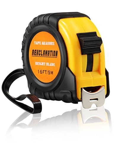 Measuring Tape Metric and Inches, Tape Measure Retractable with Easy Read Numbers, Bright Blade, 16Ft/5M Measuring Tape Ruler for Engineers, Construction, Outdoor AEXCLAMATION