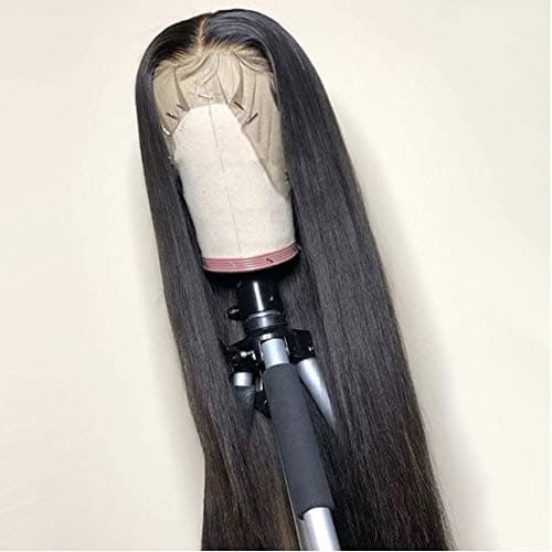 GRACE PLUS Short Bob Wigs Brazilian Remy Hair Straight 13x4 Lace Front Human Hair Bob Wigs for Women 130% Density Pre Plucked with Baby Hair Natural Color (22 inch lace front wig)