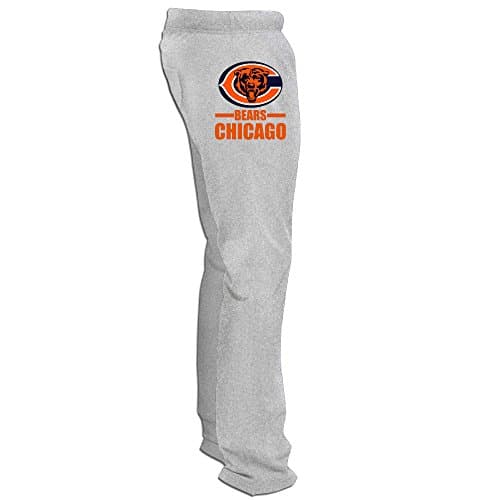 Mens Chicago Bear Fleece Sweatpants Ash X-Large