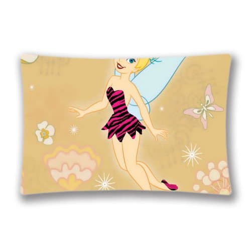 20x36inch Bedding Home Decorations Tinkerbell Christmas CuteDesktop Pillowcase Pillow Sham(Twin Sides)for New Year Gift