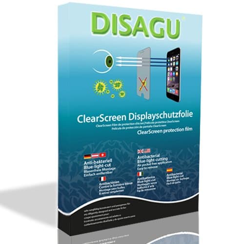 2 x DISAGU ClearScreen screen protection film for Nokia 5800 XpressMusic antibacterial, BlueLight filter protective film