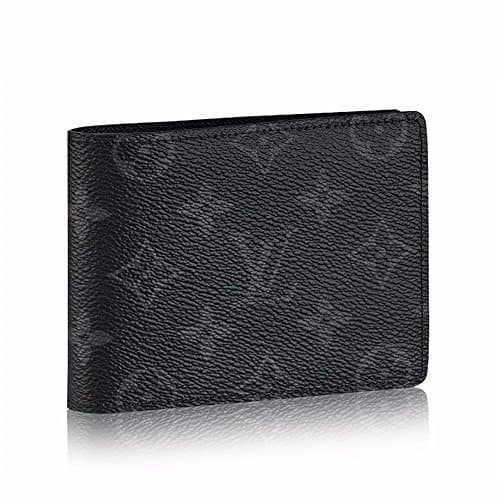 OldYak Men's Luxury Calfskin Classic Bifold Wallet (Black)