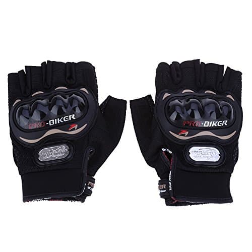 CABELA Paired Half Finger Motorcycle Gloves Motorbike Bike Riding Breathable Protective Gears