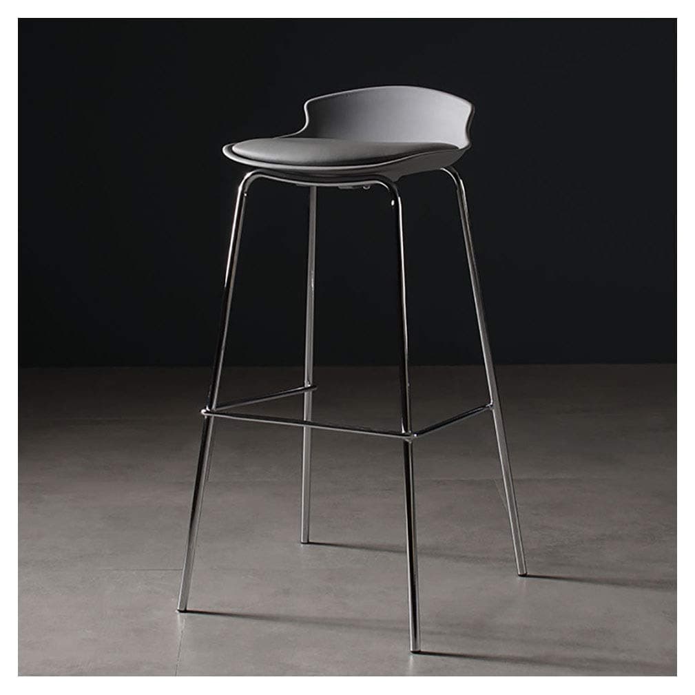 ZHWDT H-Barstool Barstools For Counter Height, Metal Barstool Indoor, Kitchen Chairs High Chair Stools (Color : Gray)