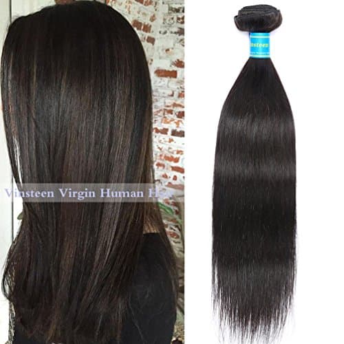 Vinsteen Brazilian Virgin Hair Straight 1 Bundles 100g/pcs Human Hair Weaves Natural Color Cheap Hair Extensions Dyeable Good Quality (1pcs 8 inch)