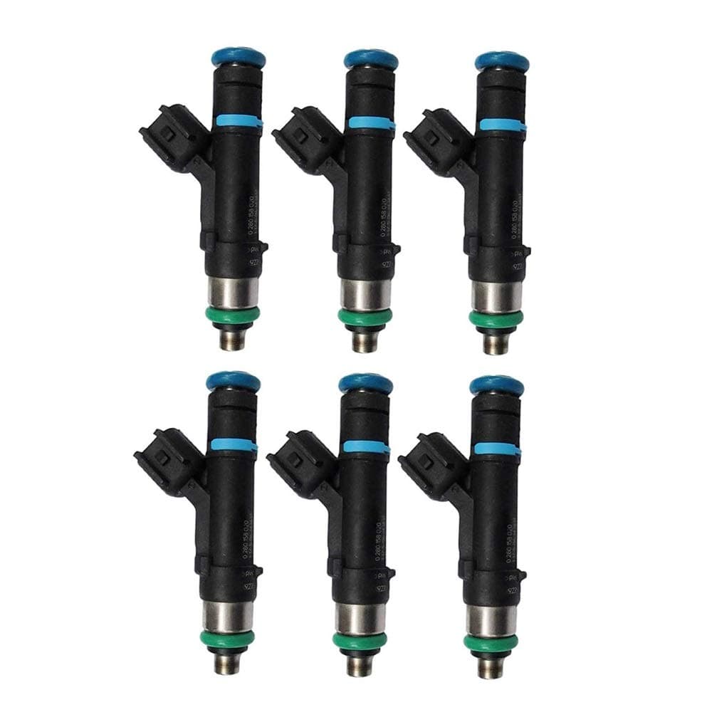 LvMyShe Fuel Injector Nozzles For 2004-2010 Jeep Liberty 2004-2008 Dodge Durango 2004-2010 Dakota 2006-2010 RAM1500 2007-2010 Nitro 3.7L V6, 0280158020 53032701AA, Set of 6