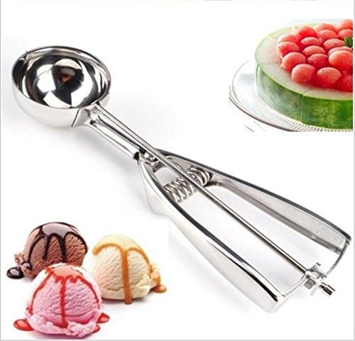 Mother's Day Gift, 3 Pcs Stainless Steel Ice Cream Scoop Spoon Melon Baller in 3 Sizes