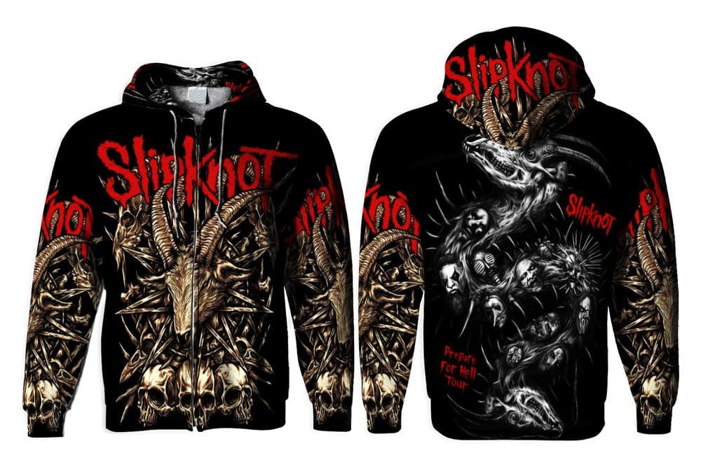 2season5 2019 New Slipknot Art 04 Fashion Full Print Mens T-Shirt and Hoodie Size S-3XL