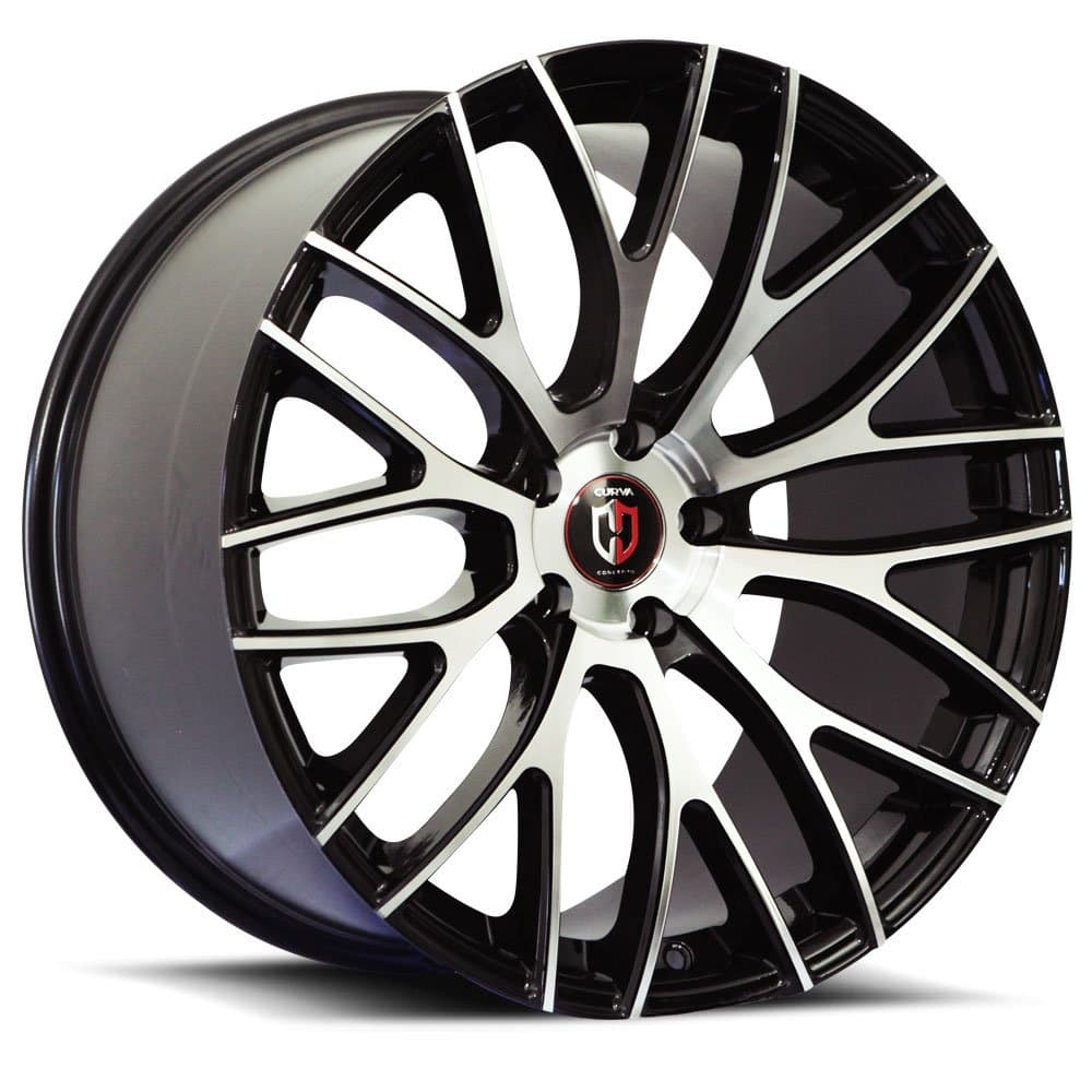 20" Inch Staggered Curva C41 Black Machine Wheels Rims | BBS VOSSEN LEXANI FORGIATO KONIG AUDI BMW MERCEDES INFINITY