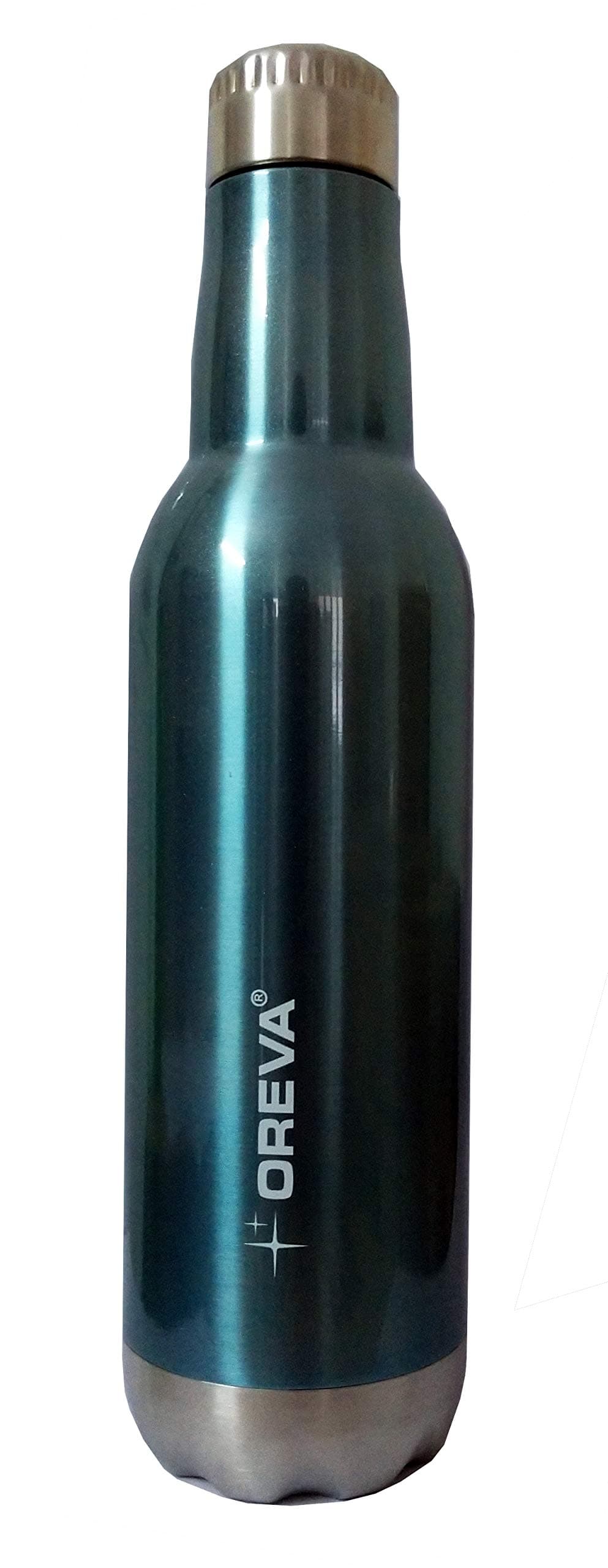 Oreva Thermos Bottle 750 Ml, Double-Wall Thermos Flask, Vacuum Insulated Stainless Steel | Retains Hot and Cold Temperatures (Blue)