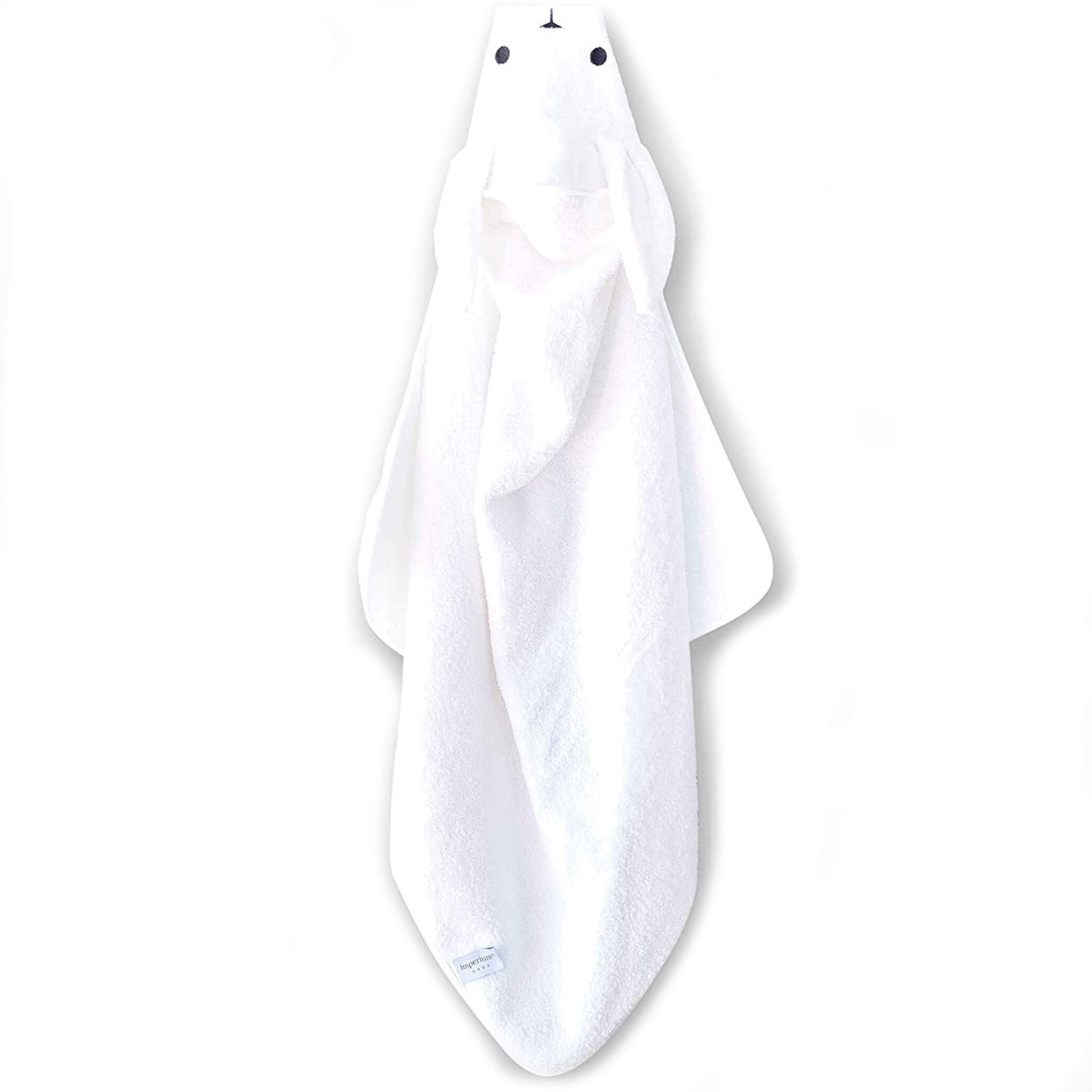 Imperium11 Baby Bunny Bath Towel - Hooded Bath Towel for Babies and Kids (White, 70cm x 70cm)