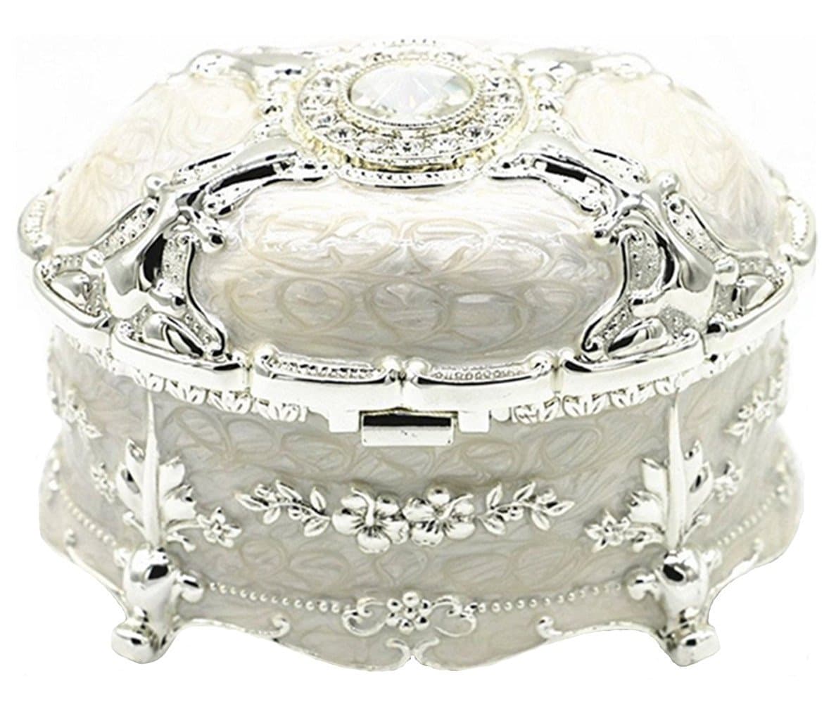 Like A Song Luxury Trinket Box Jewelry Box Gift Decorations Artwork Handicrafts Inlaid Diamond European Princessring Box Jewelry Box