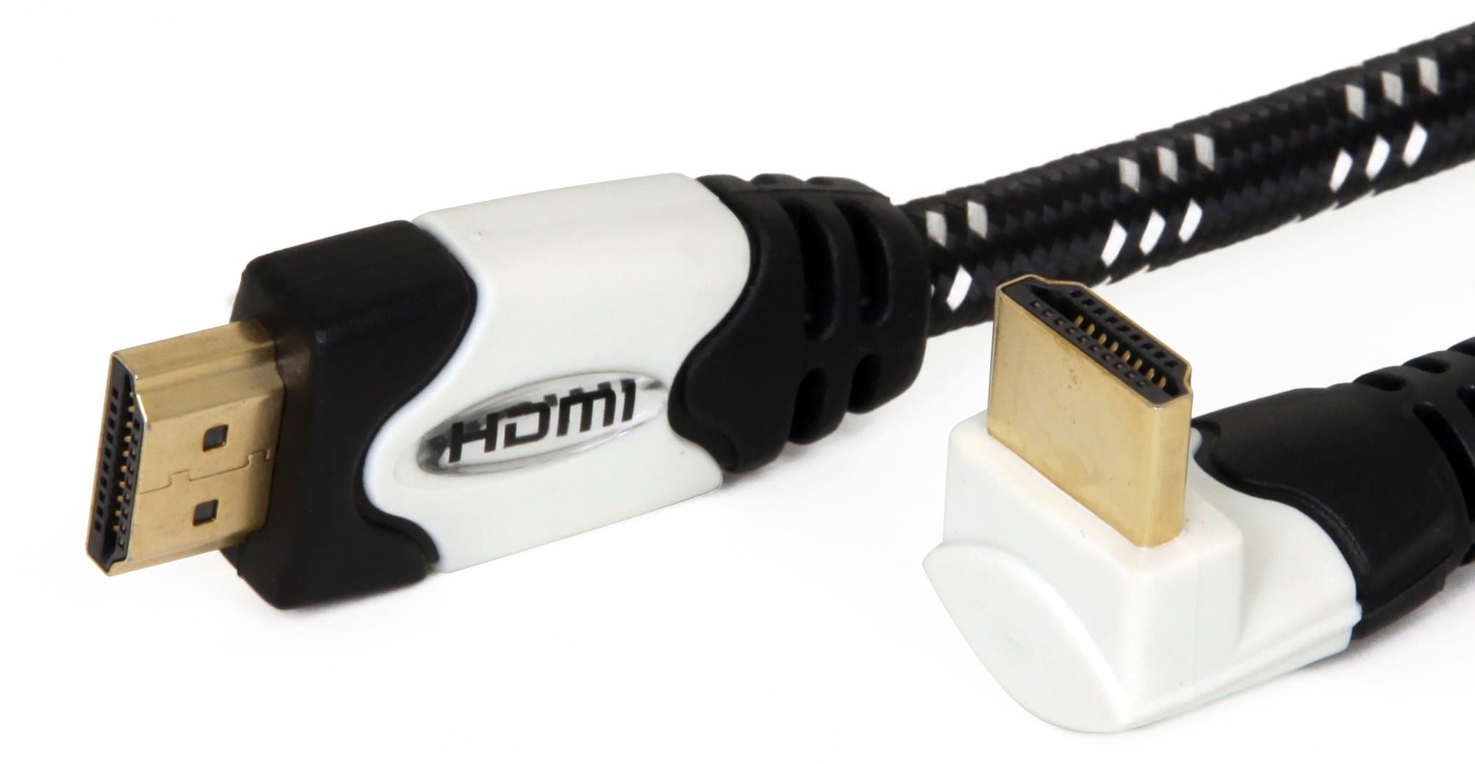 Aurum High Speed 90 Degree (Right Angle) HDMI Cable with Ethernet (1.5 FT) - Supports 3D & Audio Return Channel [Latest HDMI Version Available] - 1.5 Feet