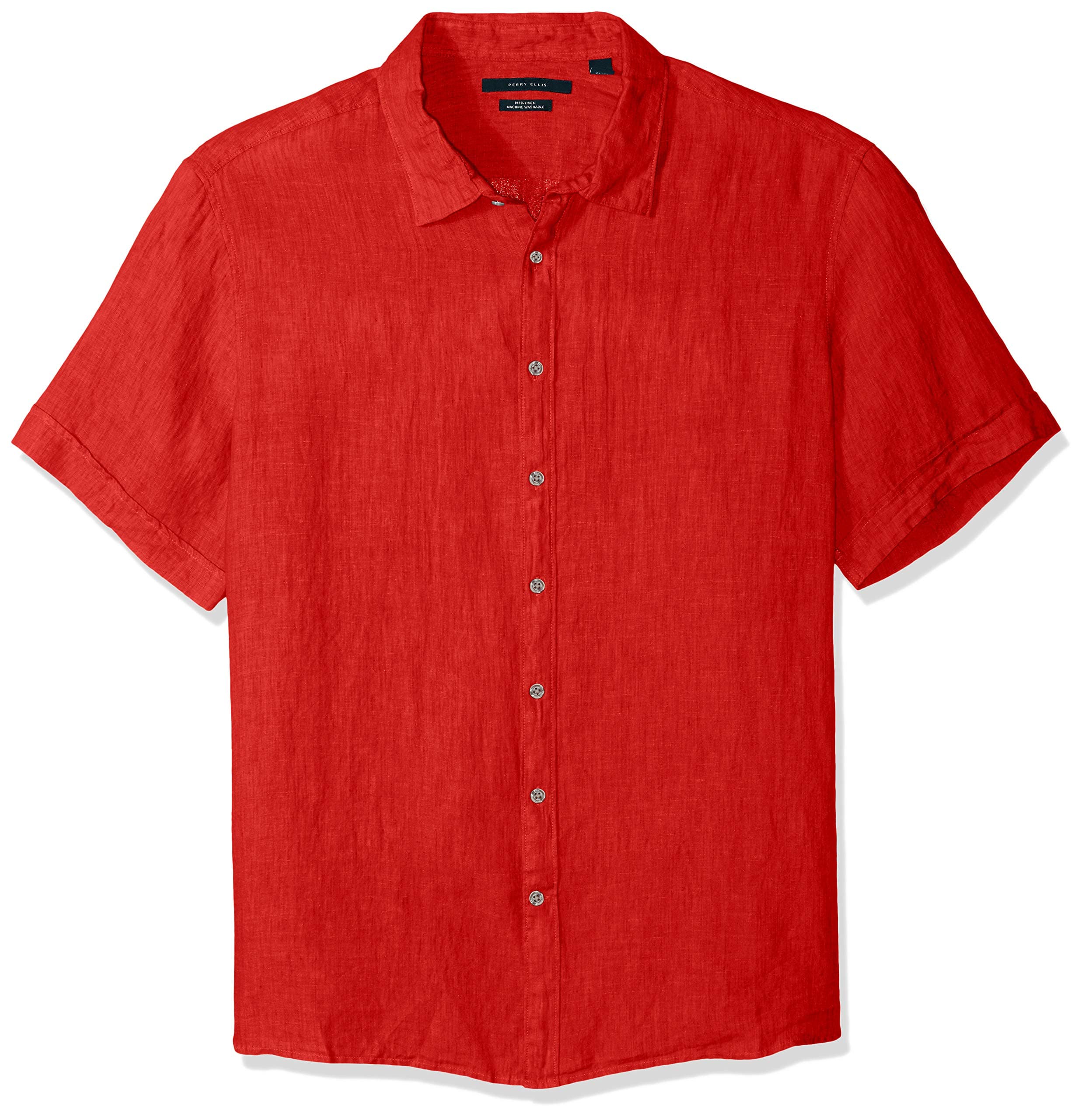 Men's Short Sleeve Linen Shirt