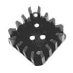 Heat Sink, Square, Black Anodized, TO-3, TO-220, 7.73 °C/W, 19.1 mm, 46 mm, 46 mm