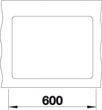 BLANCO SUBLINE 340/160-F – Flush-Mounted Double Bowl Kitchen Sink for 60 cm Wide Base Units – Made of SILGRANIT – Grey – 523568