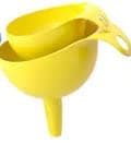 IKEA CHOSIGT Kitchen Oil Funnel Set Of 2, Yellow