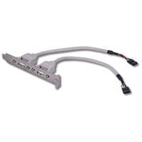 IEI Technology 32001-004600-100-RS 2 Ports USB Cable, Dual USB Ports w/o Bracket,Two USB Ports to one 8-pin, 2x4 Connector, P:2.0, L:40cm, Old Model: 32000-073400-RS.