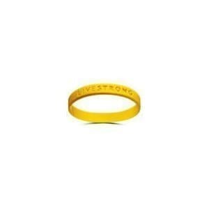 (Lot of 6 for One Price) Official Live Strong Lance Armstrong Yellow Cancer Livestrong Rubber Wristband Bracelet Adult Size