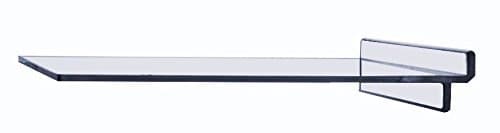 7"D x 10"L Clear Colored Acrylic Slatwall Shelf for Retail, Displays & Storage
