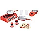 Kids Pretend Play Mini Toy Stove Top Pots Pans Kitchen Set