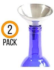 3" Stainless Steel Kitchen Bottling, Canning, Brewing, Spice Funnel (Pack of 2)