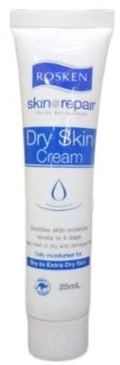 rosken Dry Skin Cream 25ml Skin Repair Dry Skin cream provides long term protection whilst repairing and replenishing lost moisture to your skin