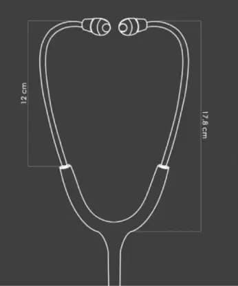 MDLS LIFE STRONG Classico lll Zed Black Finished Dual Side Stethoscope For Doctors/Nurse Acoustic Stethoscope (Pink)