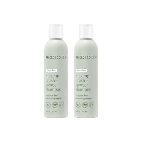 Shampoo, 6 Ounce (2 Count) : Ecotools Makeup Brush Cleansing Shampoo, 6 Ounce (2 Count) Two Bottle Makeup Brush Cleaner Value Pack