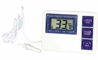 VWR FRIDGE/FREEZER THERMOMETER - VWR Digital Refrigerator/Freezer Thermometer with Alarm