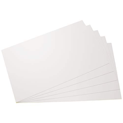 Plastic Panels Plastic Sheet ps Panels, Thickness 1/17" for Model Making/handikraft Work White, Different Sizes and Different Quantities, Buy 5 pcs Plastic Sheet Pieces, 12,6" x 7,8" x 1/17"