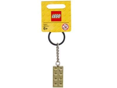 Classic 2 x 4 Brick Metallic Gold Keychain 850808