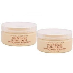 CuccioNaturale Butter Blend Hydrating Treatment for Hands, Feet & Body (8 oz) Milk & Honey - Set of 2