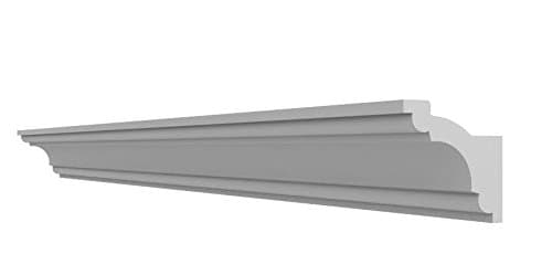 XPS Polystyrene BFS3 COVING LED Lighting System Cornice, Moulding, Uplighting, Indirect Lighting, Ceiling coving Decoration, Home Decor, Quality Product (16, 120mm x 60mm)