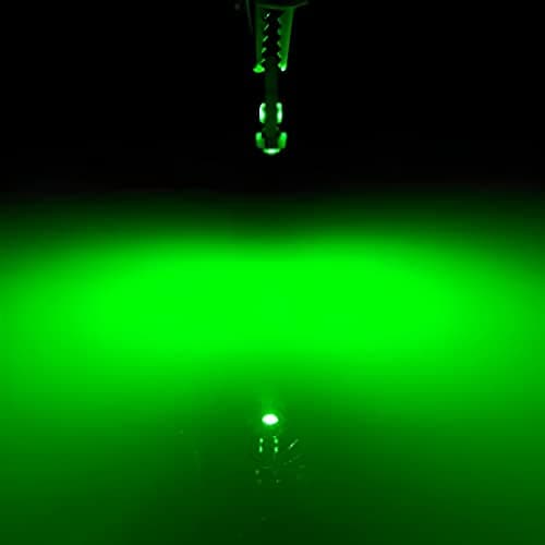 AUXLIGHT Green T5 37 74 2721 PC74 PC37 LED Bulb, 3030 Chips Super Bright 12 Volt Replacements, Interior Dome Map Dashboard Indicator Instrument Panel Gauge Cluster Lamp Lights (Pack of 10)