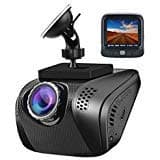 Dash Cam for Cars 1080P FHD Vehicle Camera with Wide Angle Sony Sensor Night Vision G-Sensor Motion Detection Parking Monitor Loop Recording 16GB Card - Front Camera Only (Black)