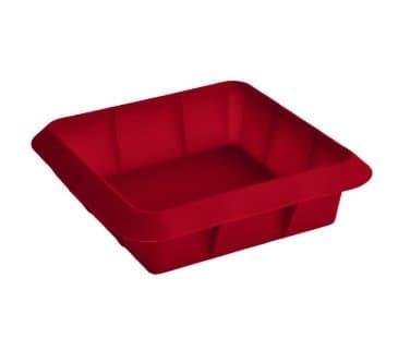 More Cuisine Essentials, 3 DAY Dec. SALE, Large -Thick, Eco-Friendly Non-Stick Silicone Square Bread & Cake Pan, Commercial Grade Silicone, 9x9 Inches by MORE, Burgundy Wine