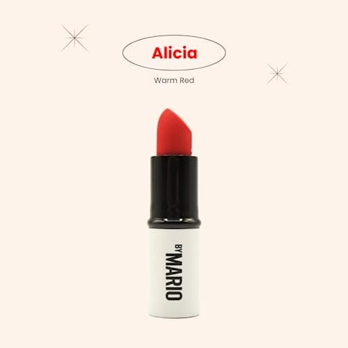 BY MARIO Makeup Mario's Lip Lift Kit - Power Red: Ultra Suede Lipstick in Alicia and Sculpting Lip Pencil in Niels