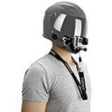 Vamson for Gopro Helmet Chin Mount Motorcycle Accessories Kit Front + Side Mount with Adhesive Pads for Go Pro Hero 8/7/Hero 6/HERO 5/Session5/4 Black White Silver/SJ4000/AKASO/APEMAN/DBPOWER and More