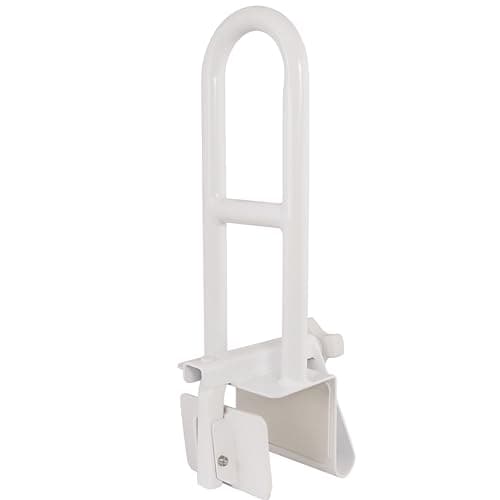 Vaunn Medical Adjustable Bathtub Safety Rail Shower Grab Bar Handle: Ivory
