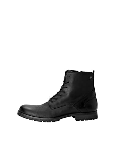 Jack & Jones Orca Leather Anthracite mens Chukka Boots