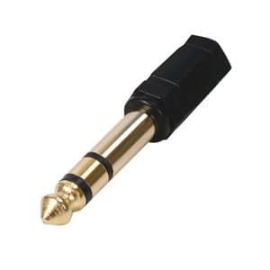 Indigo Banana 3.5mm-6.35mm Headphone Stereo Audio Adapter - Black