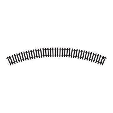 Hornby R605 OO Gauge 1st Radius Double Curve Track - Extra Track Pieces for Model Railway Sets, Model Train Track Pieces - Scale 1:76 Pieces - Scale 1:76, Black