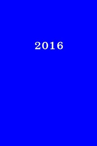 2016: Kalender/Terminplaner 1 Woche auf 2 Seiten, Format ca. A5, Cover blau: Volume 8