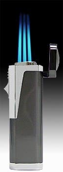 JetLine Hurricane Triple Torch Gun Metal Lighter