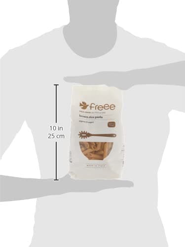 Freee Brown Rice Pasta | Gluten Free & Organic Pasta Made in Italy | Easy to Cook | al dente Texture | Rich in Carbohydrates & Fibers | 17.64 Oz (500g)