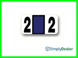 Color-Code Numbers 0 to 9 Ring Book Style QTY. 240 per Pack for Filing (Number 2)