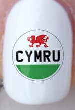 Welsh CYMRU Nail Decals by YRNails