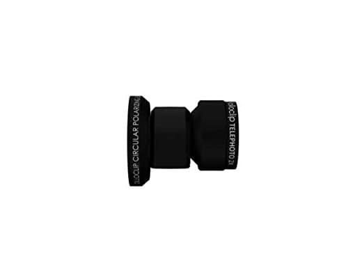 olloclip — TELEPHOTO + CIRCULAR POLORIZING LENS for iPhone 5/5s/SE - Lens: Black / Clip: Black